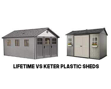 Keter vs Lifetime Plastic Sheds Comparison