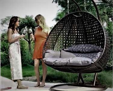 Black Jeffergarden Swing Cover Chair Sofa Protection Accessories Waterproof Durable Dust-proof Furniture for Garden Patio Outdoor