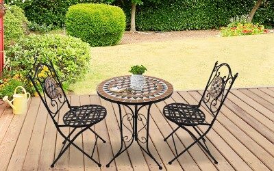 Top Rated Mosaic Bistro Sets for 2 for Outdoor