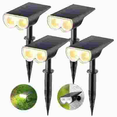 Linkind 4-Pack Solar Dusk to Dawn Pathway Lights